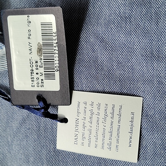 NWT Dan John Men's Polo Shirt Size Medium - Picture 5 of 8
